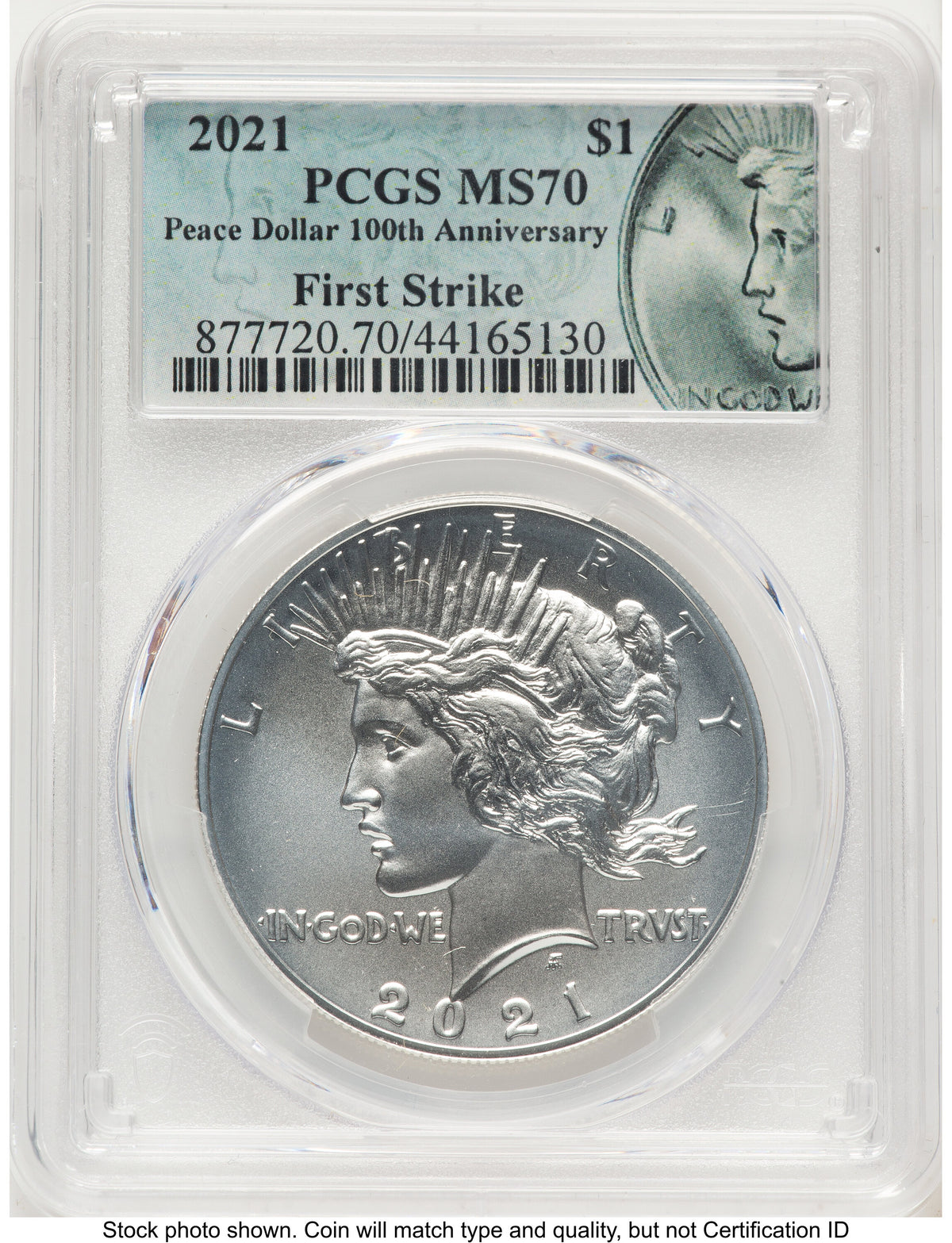 2021 6 Coin Morgan & Peace Dollar Set FS Morgan/Peace Label PCGS MS70