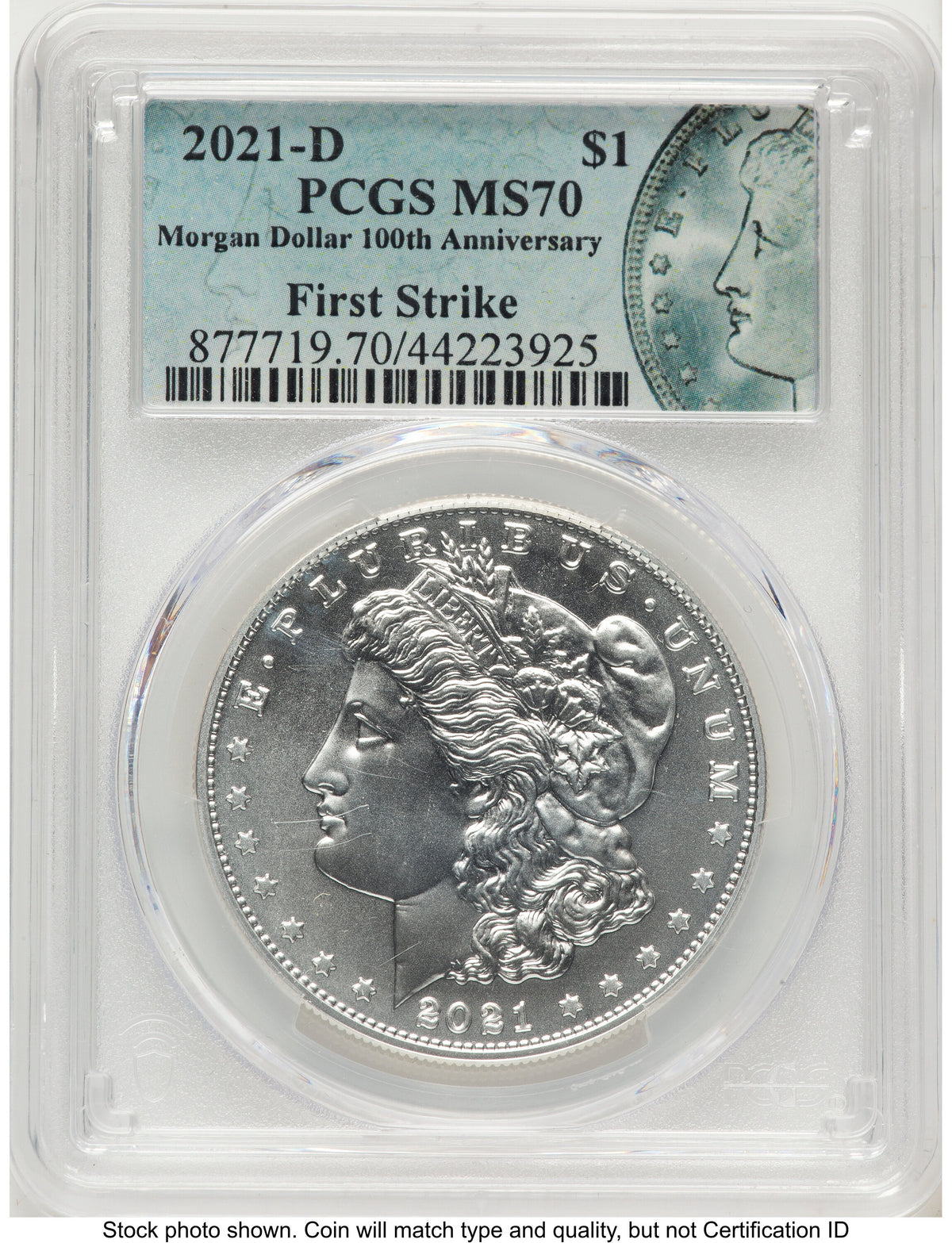 2021 6 Coin Morgan & Peace Dollar Set FS Morgan/Peace Label PCGS MS70