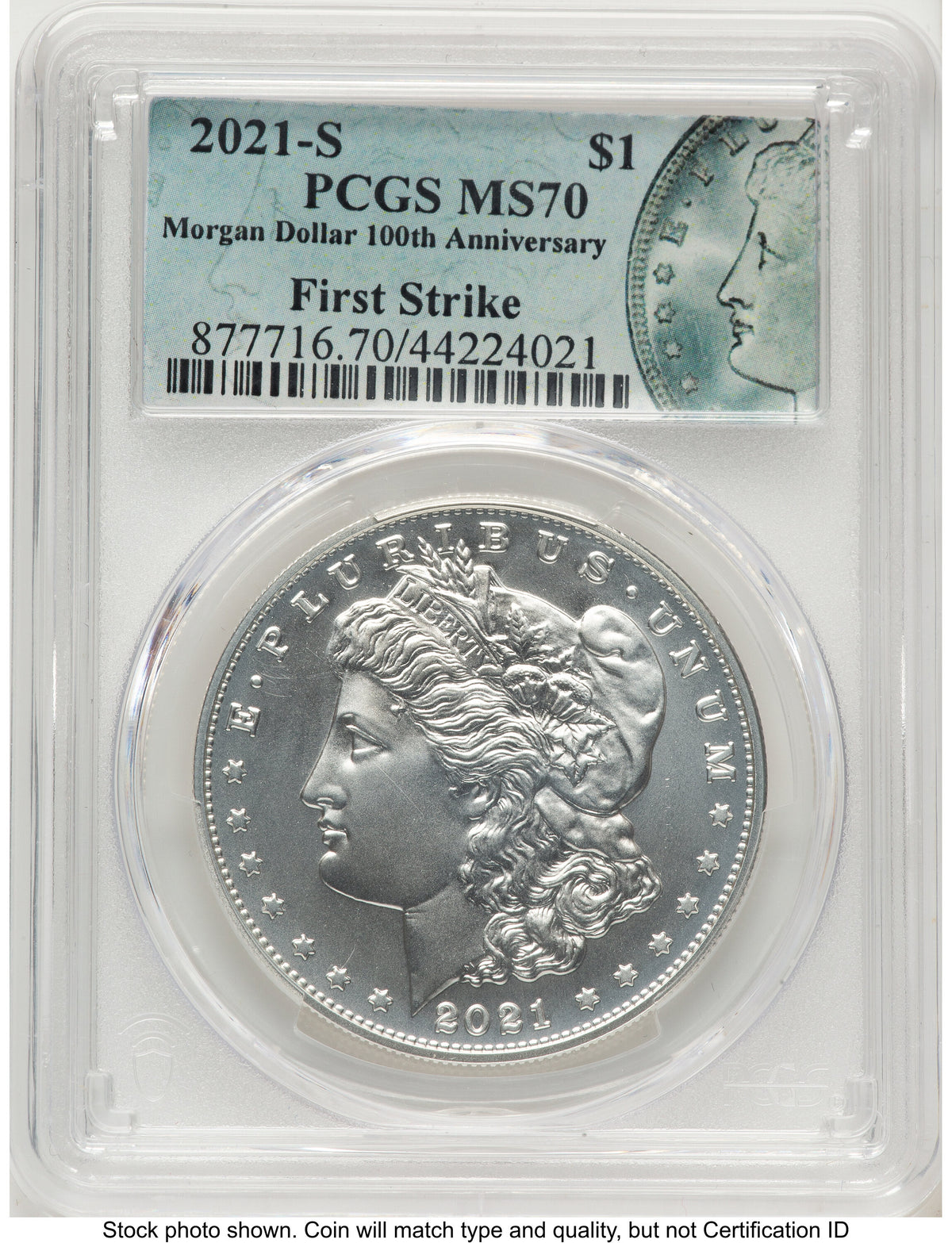 2021 6 Coin Morgan & Peace Dollar Set FS Morgan/Peace Label PCGS MS70