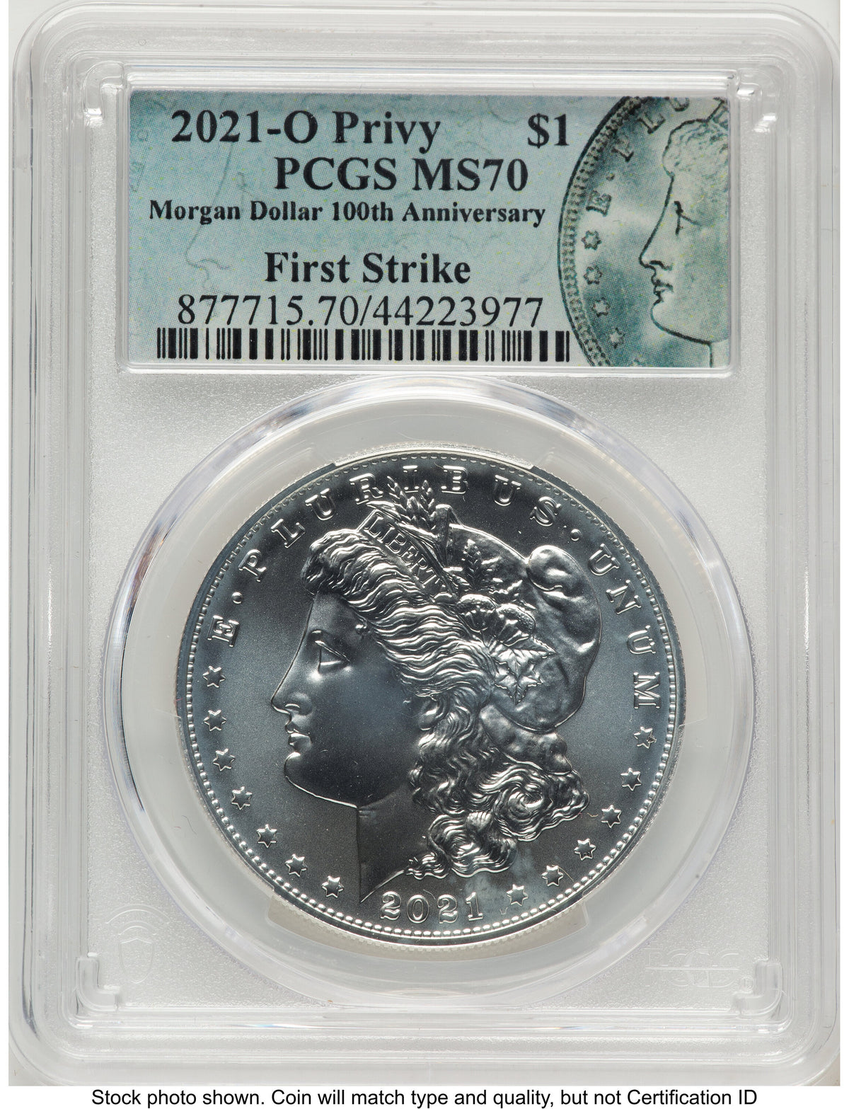 2021 6 Coin Morgan & Peace Dollar Set FS Morgan/Peace Label PCGS MS70