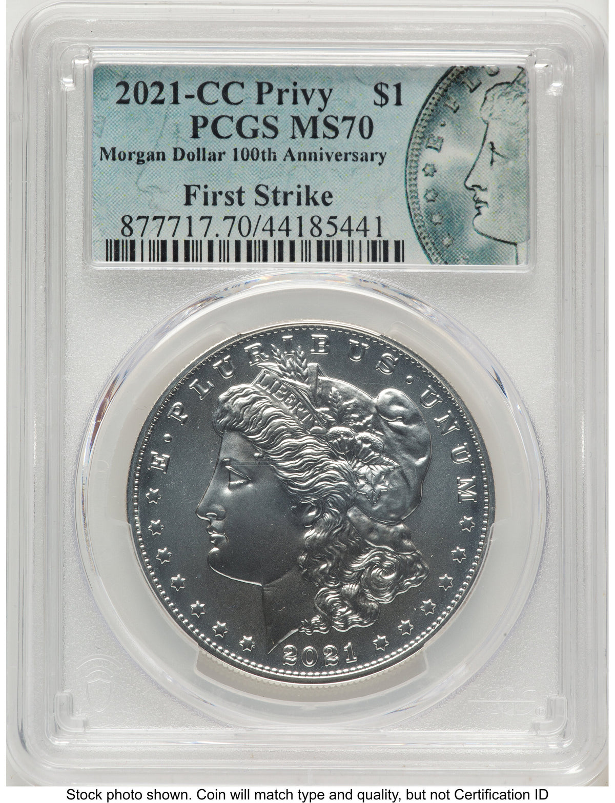 2021 6 Coin Morgan & Peace Dollar Set FS Morgan/Peace Label PCGS MS70