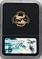 2017-W 4-Coin Set Gold American Eagle ER Blue NGC PF70 Moy Signed