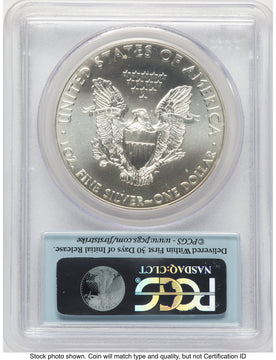 2012 Silver Eagle FS Flag PCGS MS70