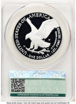 2024-W Proof Silver Eagle 1 oz First Delivery CACG PR70