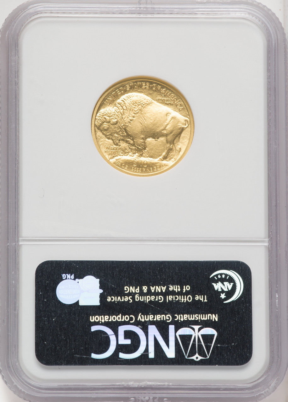 2008-W 4-Coin Set Gold Buffalos ER Blue Label NGC MS70