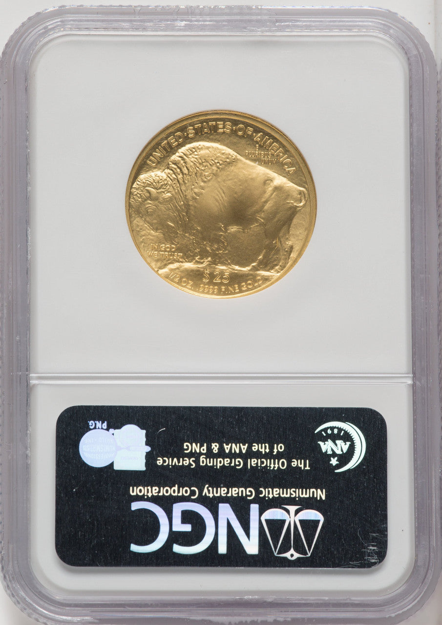 2008-W 4-Coin Set Gold Buffalos ER Blue Label NGC MS70