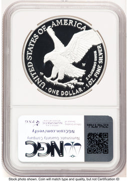 2024-W Proof Silver Eagle 1 oz FDI Jeff Garrett Red Book NGC PF70