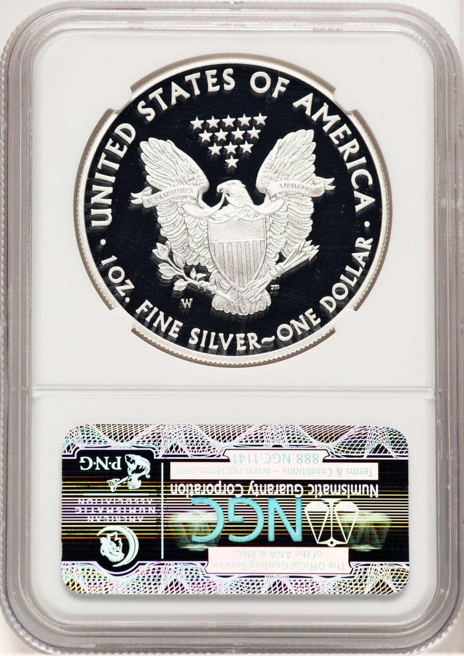 2013-W Proof Silver Eagle 1 oz ER West Point Star Label NGC PF70