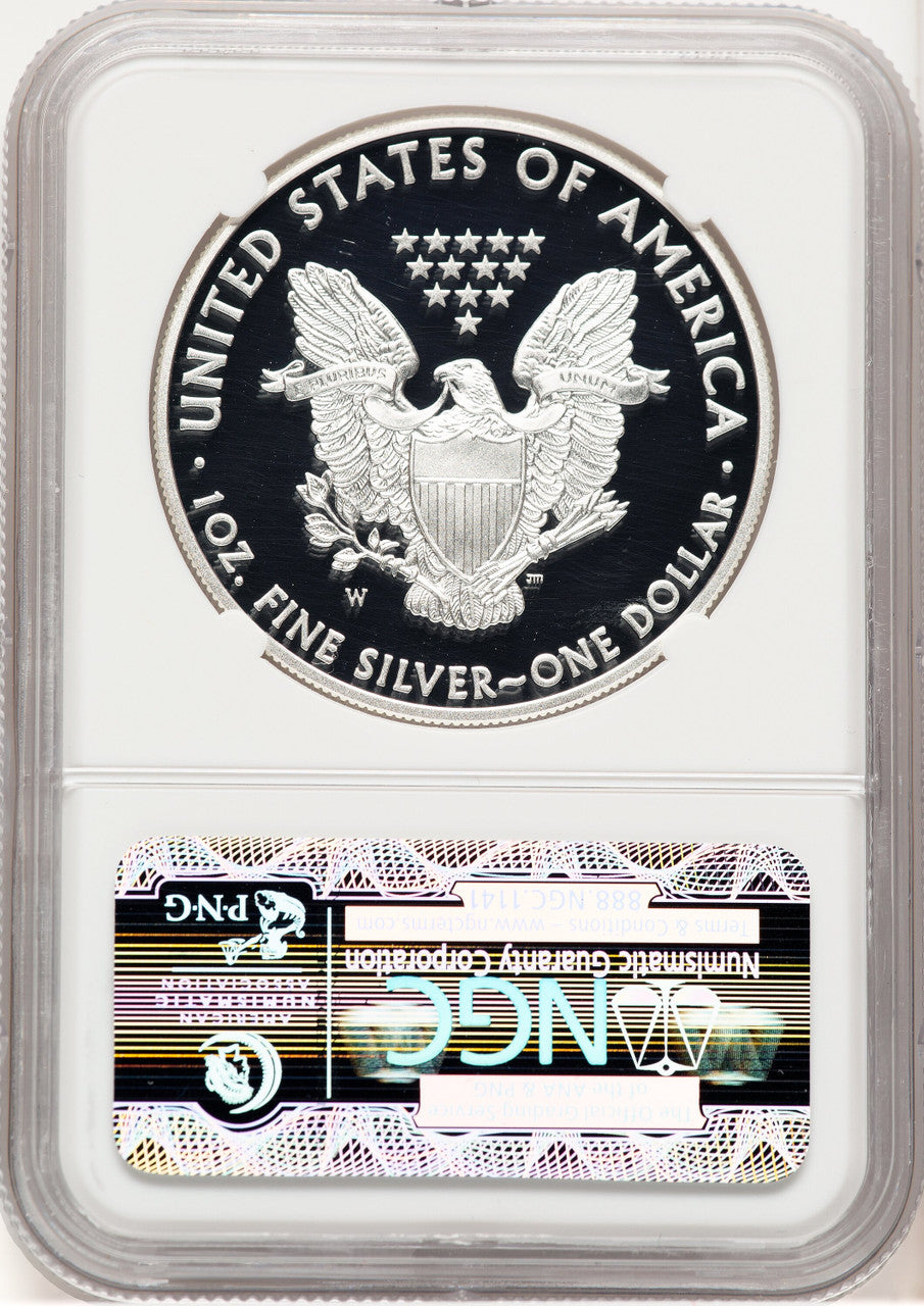 2012-W Proof Silver Eagle 1 oz ER West Point Star Label NGC PF70