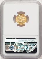 1987 Gold Eagle 1/10 oz Miley Frost NGC MS69