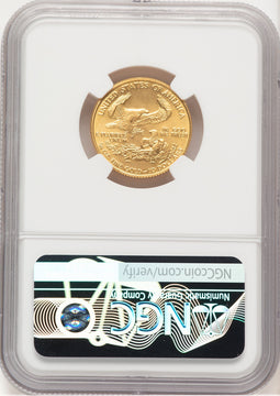 1987 Gold Eagle 1/4 oz Miley Frost NGC MS69