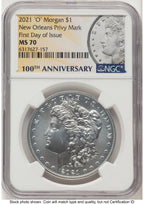 2021-O Privy Morgan Dollar FDI Morgan Label NGC MS70