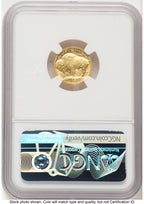 2008-W Burnished Gold Buffalo 1/10 oz Anna Cabral NGC MS70