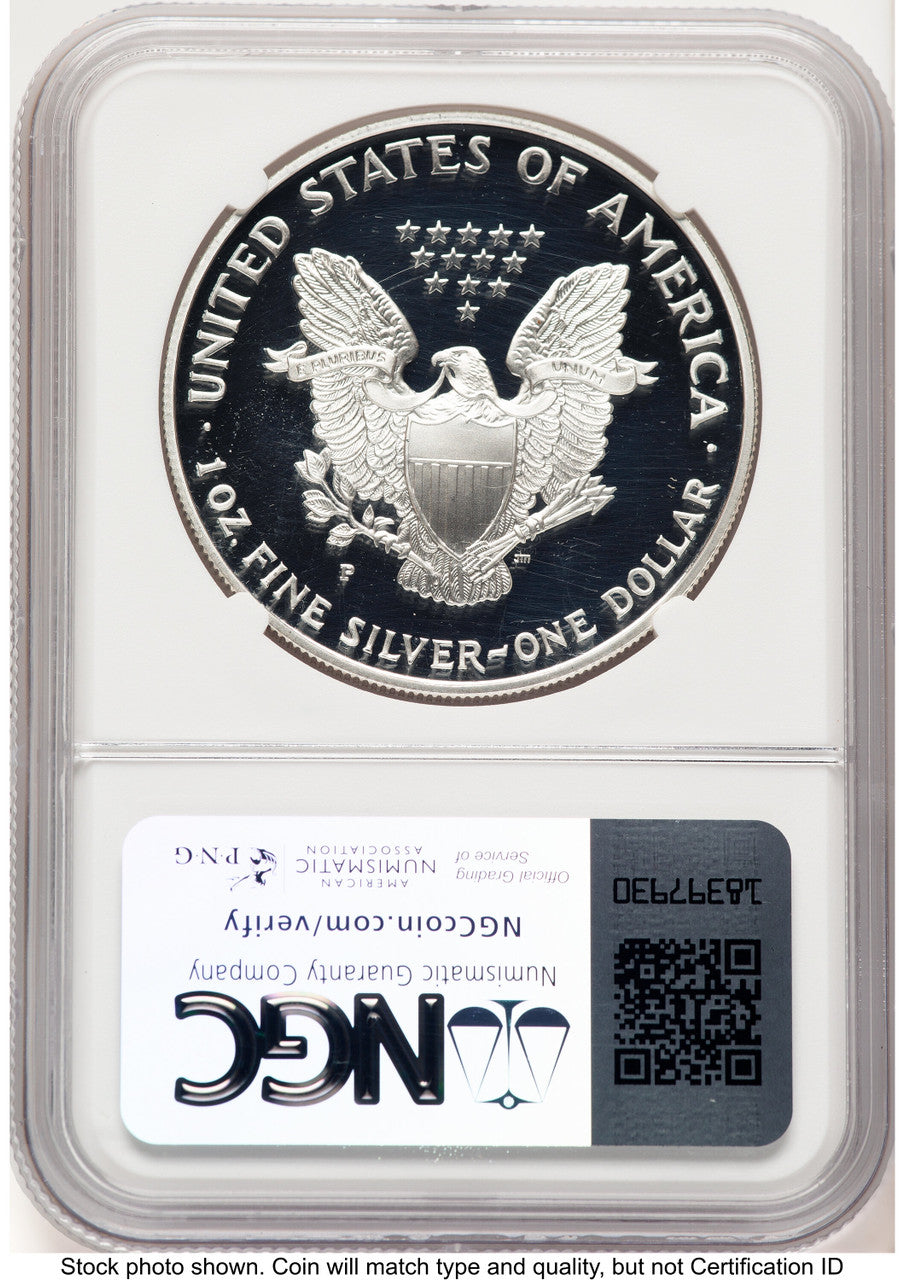 1997-P Proof Silver Eagle 1 oz Brown Label NGC PF70 | LCR Coin