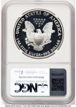 1997-P Proof Silver Eagle 1 oz Brown Label NGC PF70