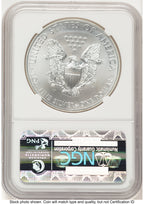2012-W Burnished Silver Eagle 1 oz West Point Star Label NGC MS70