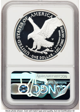 2023-W Proof Silver Eagle 1 oz Thomas Uram NGC PF70