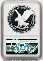 2023-W Proof Silver Eagle 1 oz Thomas Uram NGC PF70