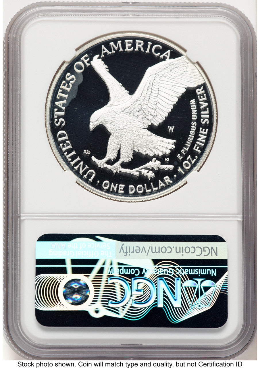 2023-W Proof Silver Eagle 1 oz Thomas Uram NGC PF70
