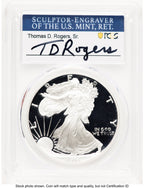 1994-P Proof Silver Eagle 1 oz TD Rogers PCGS PR70