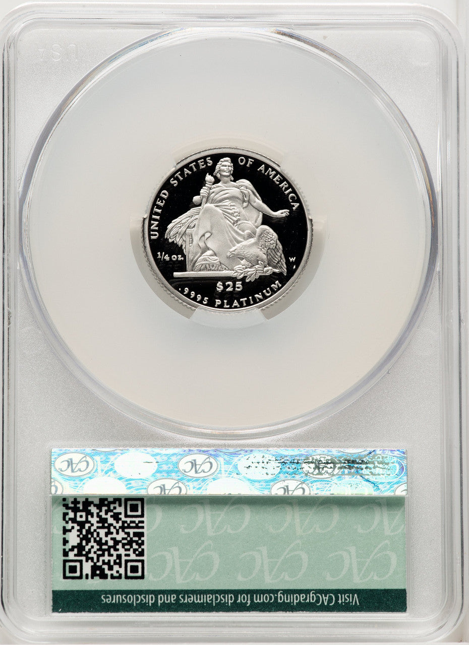 2004-W Proof Platinum Eagle 1/4 oz Non Designation CACG PR70