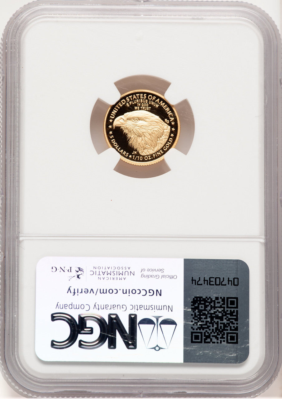 2024-W Proof Gold Eagle 1/10 oz FDI Reagan Legacy Series NGC PF70