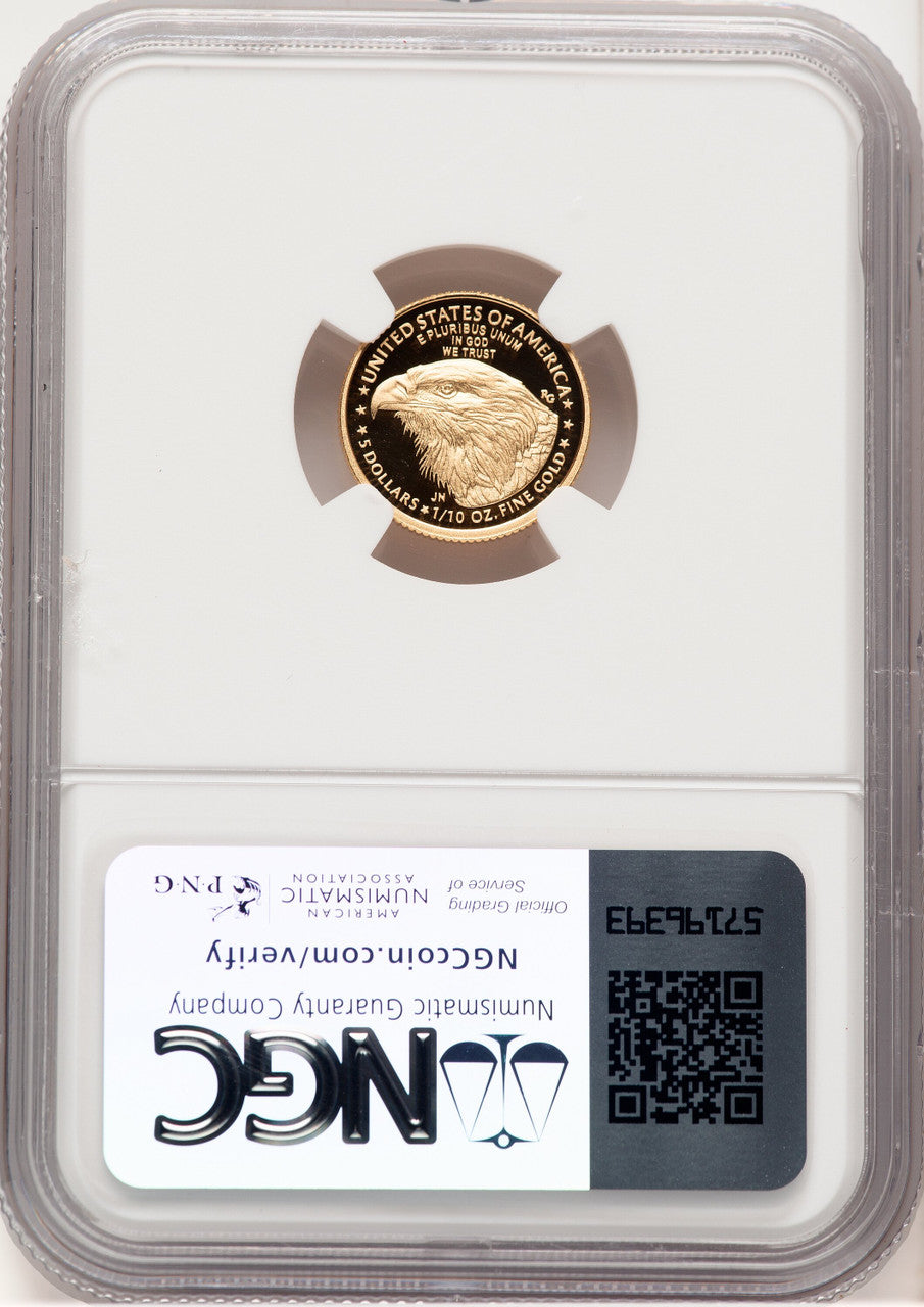 2024-W Proof Gold Eagle 1/10 oz AR Jeff Garrett Red Book NGC PF70
