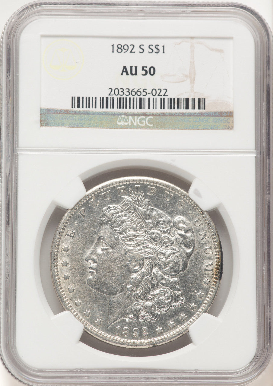 1892-S Morgan Dollar NGC AU50 (769210011)
