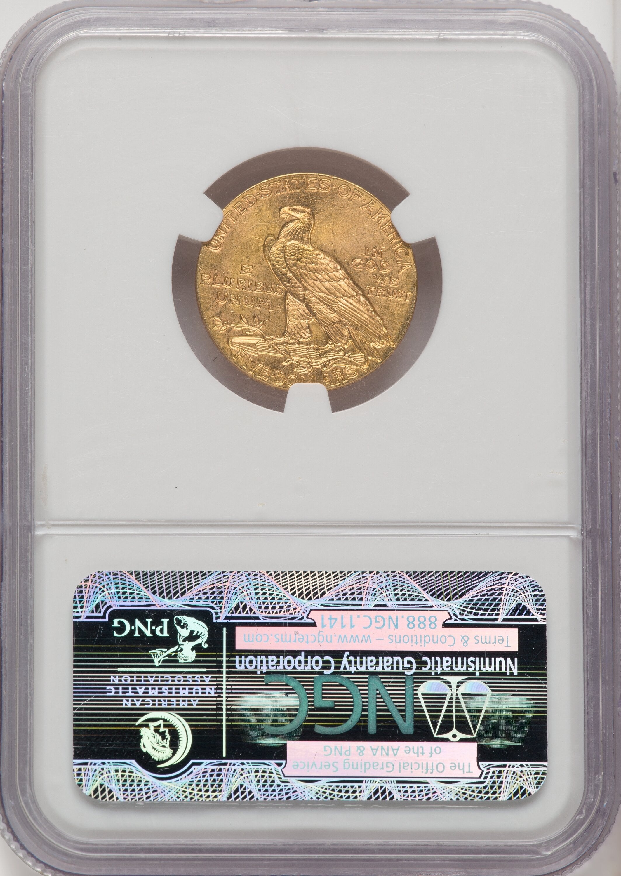 1911 $5 Indian Half Eagle NGC MS65 | LCR Coin