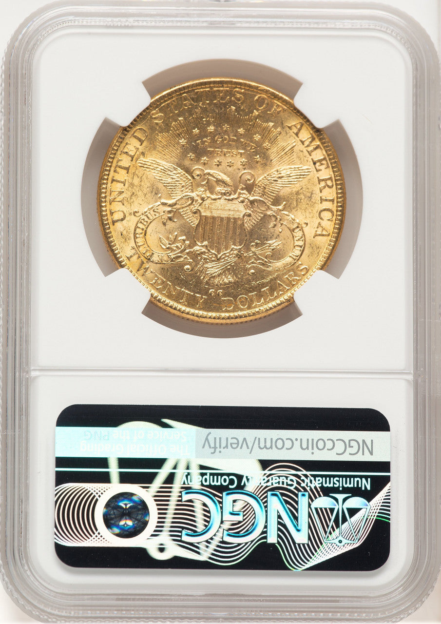 1890-CC $20 Liberty Double Eagle NGC MS61 (769241003)
