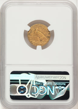 1915 $2.50 Indian Quarter Eagle NGC MS61