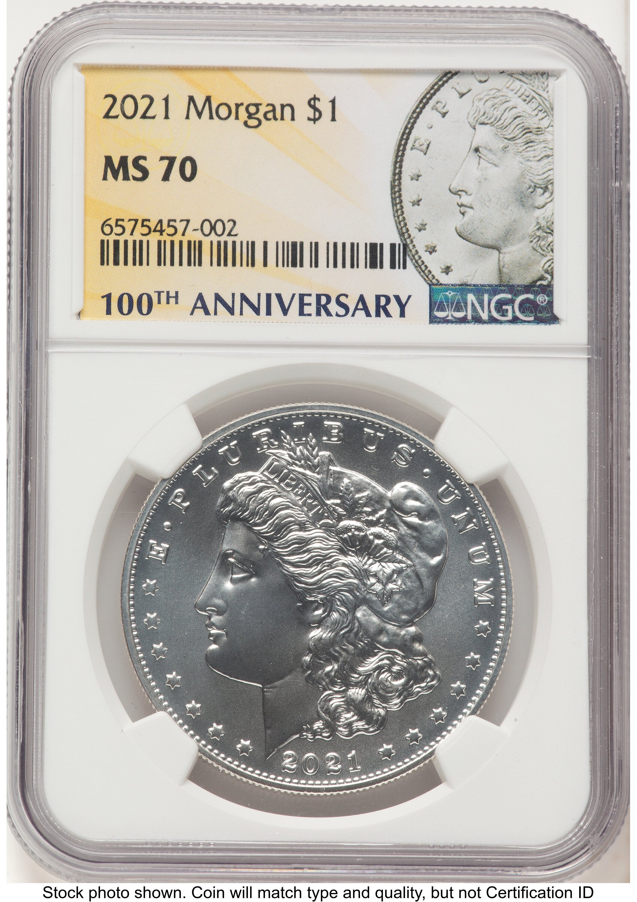 2021 6 Coin Morgan & Peace Dollar Set Morgan/Peace Label NGC MS70