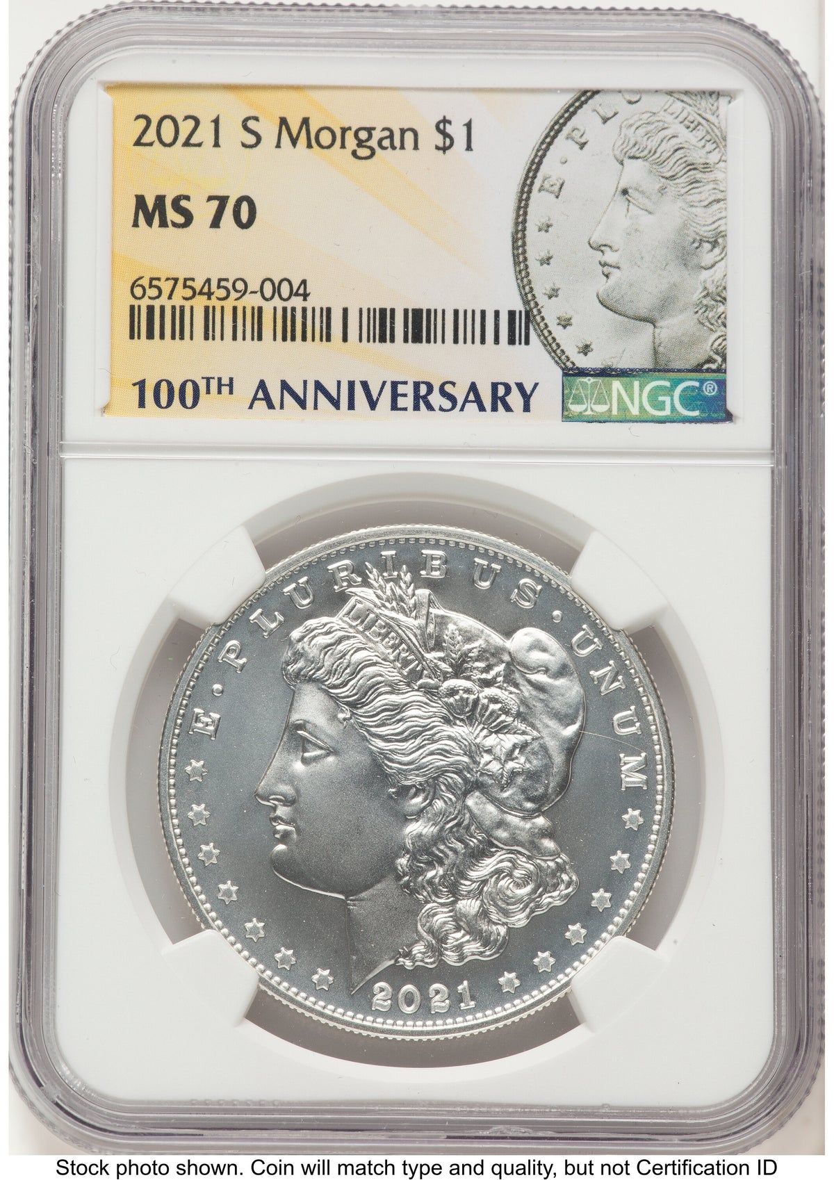2021 6 Coin Morgan & Peace Dollar Set Morgan/Peace Label NGC MS70