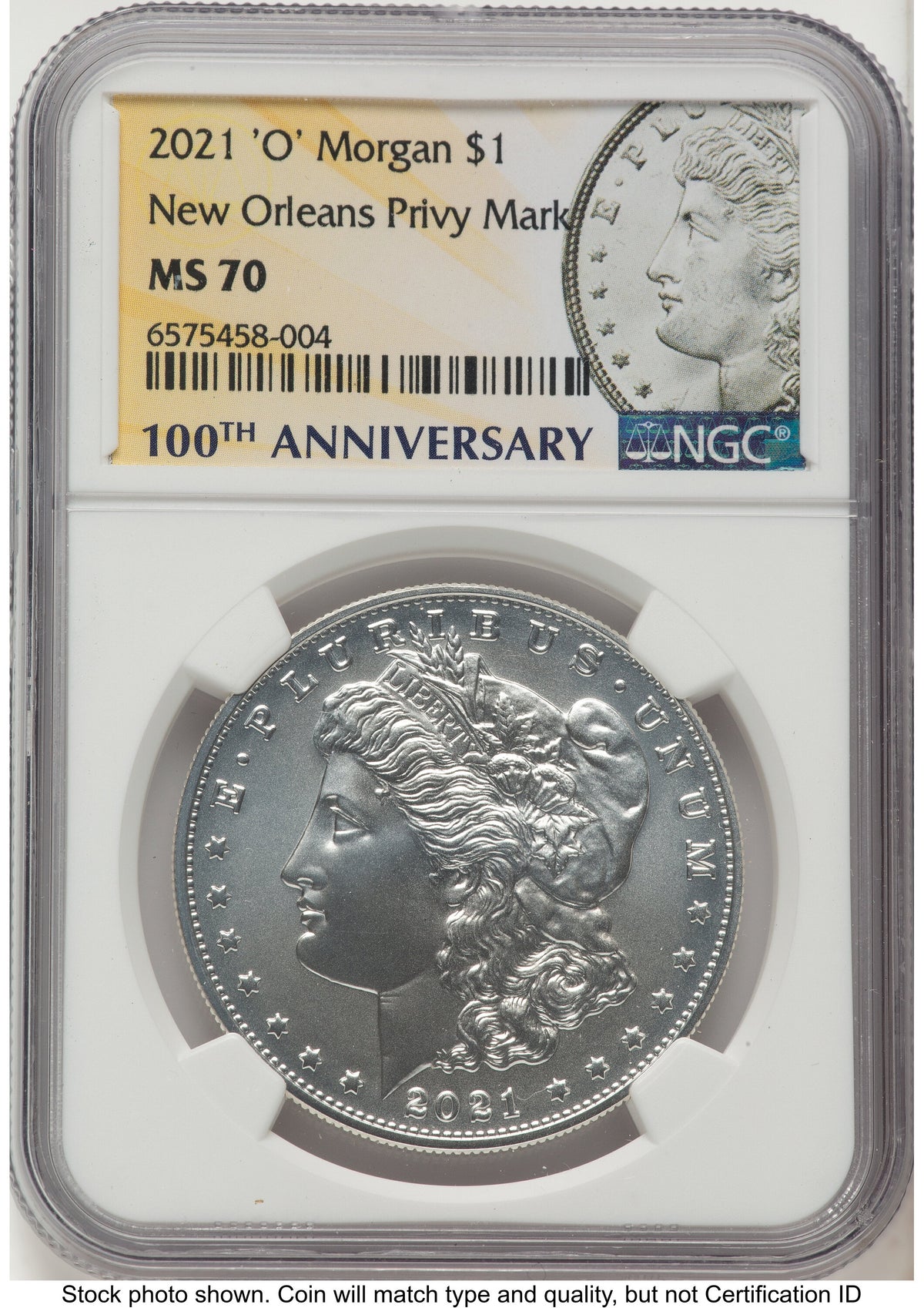 2021 6 Coin Morgan & Peace Dollar Set Morgan/Peace Label NGC MS70