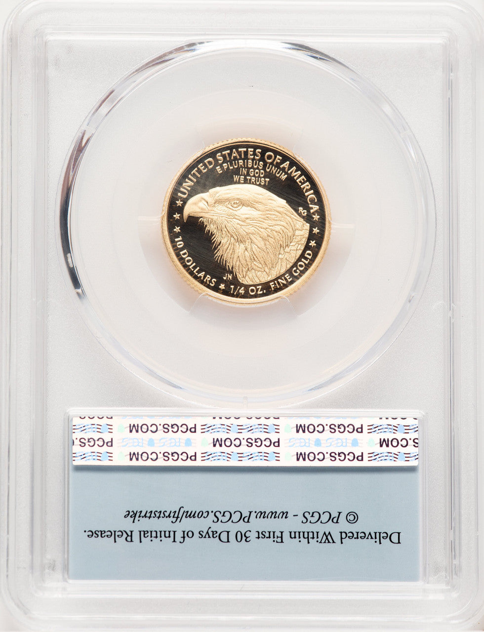 2024-W Proof Gold Eagle 1/4 oz FS Flag PCGS PR70