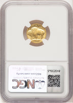 2008-W Burnished Gold Buffalo 1/10 oz 0.10 oz Jeff Garrett Red Book NGC MS70
