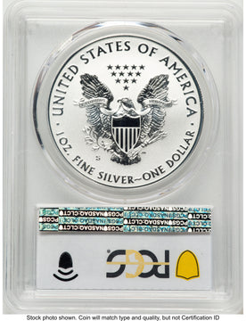 2019-S Enhanced Reverse Proof Silver Eagle 1 oz FS Blue Gradient PCGS PR69