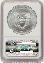 2011-W Burnished Silver Eagle 1 oz ER Blue NGC MS70