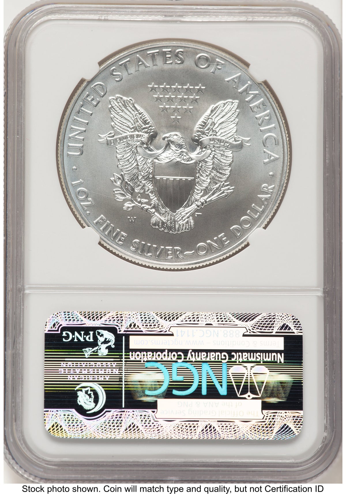 2011-W Burnished Silver Eagle 1 oz ER Blue NGC MS70