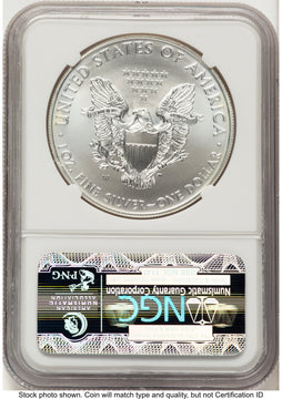 2011-W Burnished Silver Eagle 1 oz ER 25th Anniversary Label NGC MS70