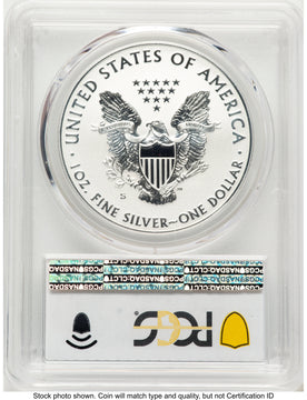 2019-S Enhanced Reverse Proof Silver Eagle 1 oz Blue Gradient PCGS PR69
