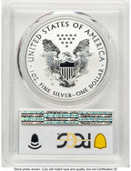 2019-S Enhanced Reverse Proof Silver Eagle 1 oz Blue Gradient PCGS PR69