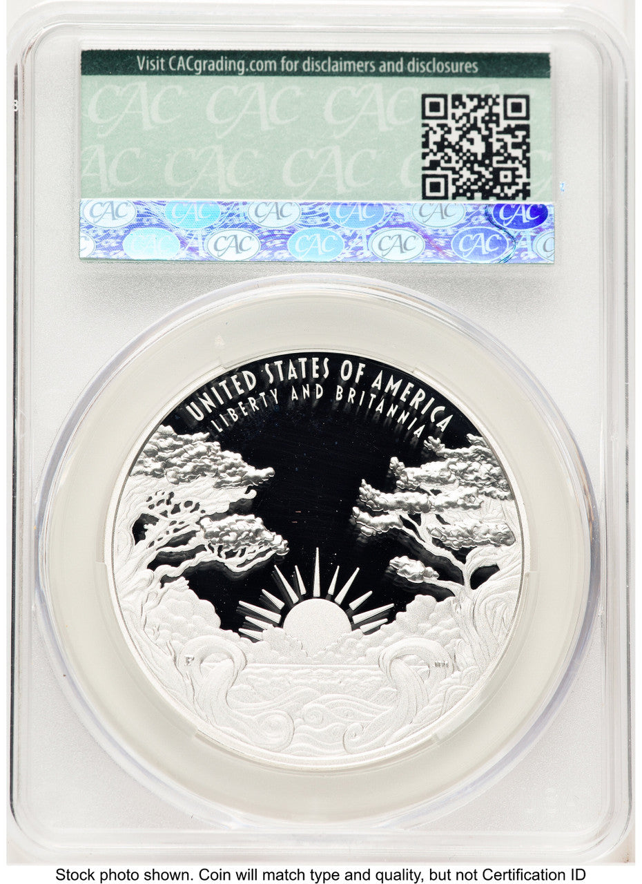 2024-P Proof Silver Medal Liberty & Britannia 1 oz Non Designation CACG PR70