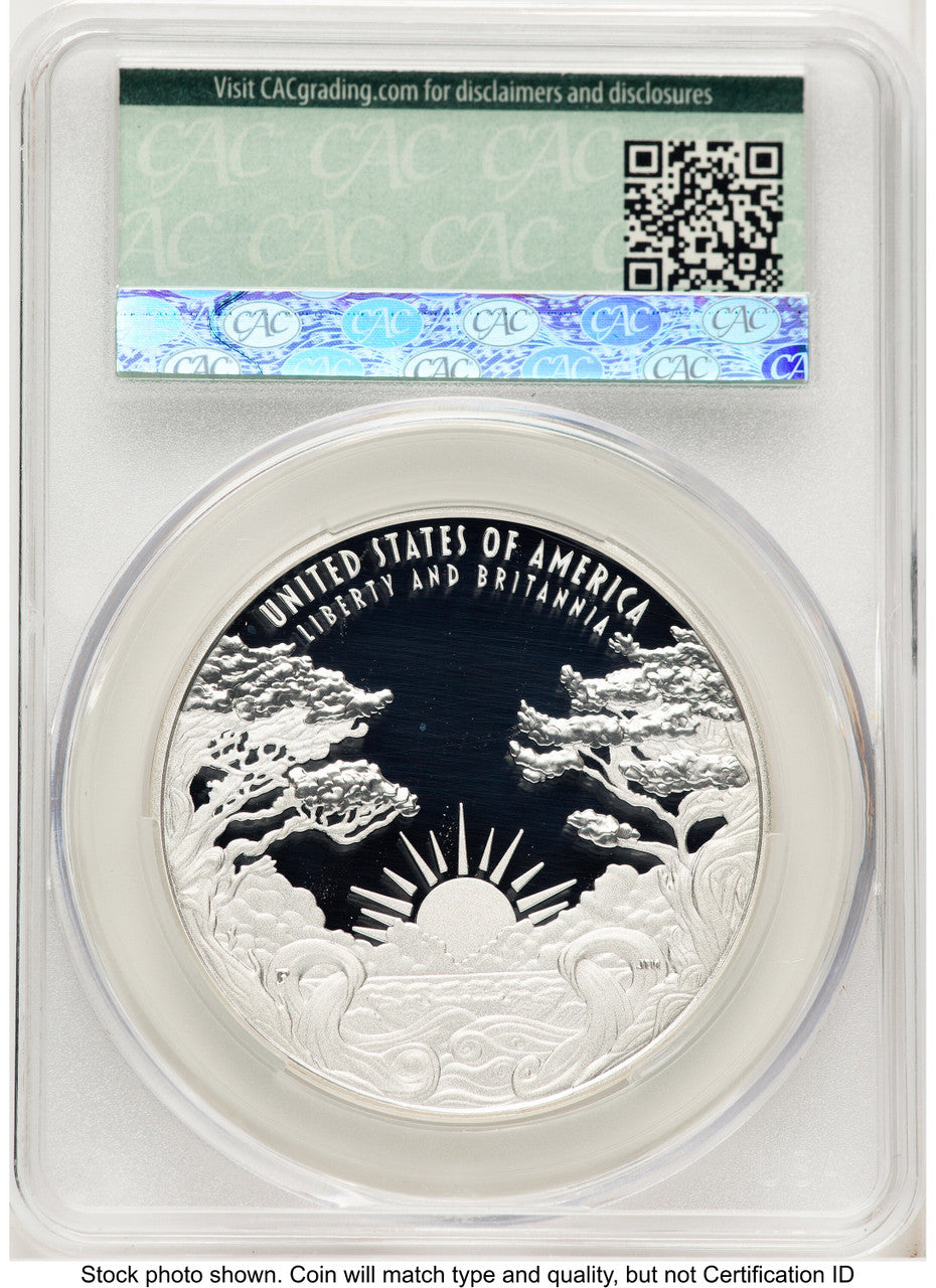 2024-P Proof Silver Medal Liberty & Britannia 1 oz First Delivery Magnum Opus CACG PR70