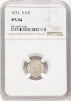 1832 H10C Bust Half Dime NGC MS64 (769837005)
