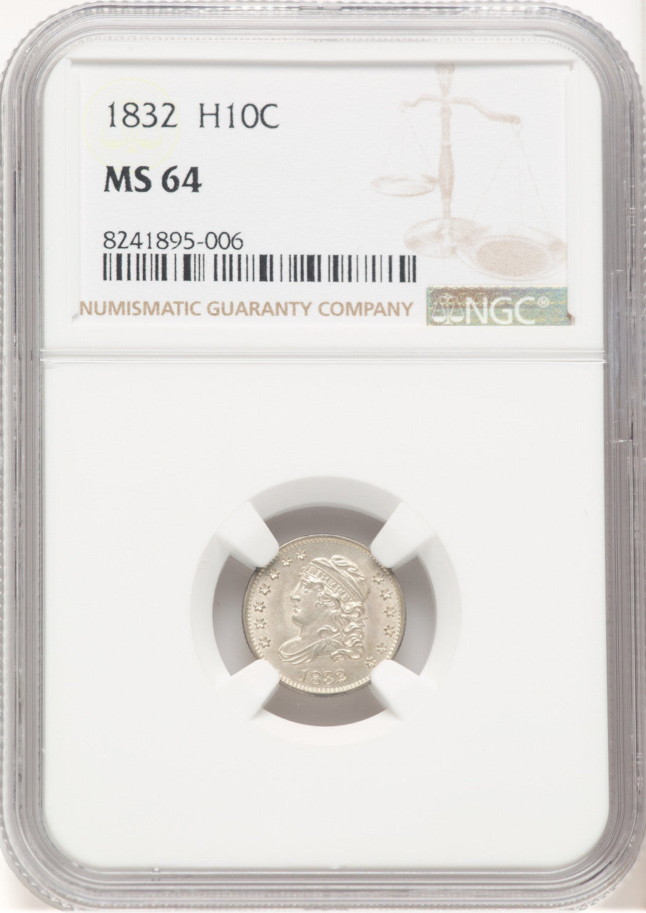 1832 H10C Bust Half Dime NGC MS64 (769837005)