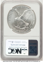 2024-W Burnished Silver Eagle 1 oz Jeff Garrett Red Book NGC MS70