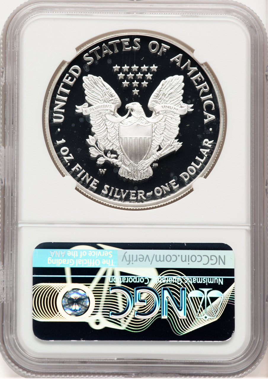 2003-W Proof Silver Eagle 1 oz Rhett Jeppson NGC PF70