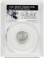 2007-W Burnished Platinum Eagle 1/10 oz Philip Diehl PCGS MS70