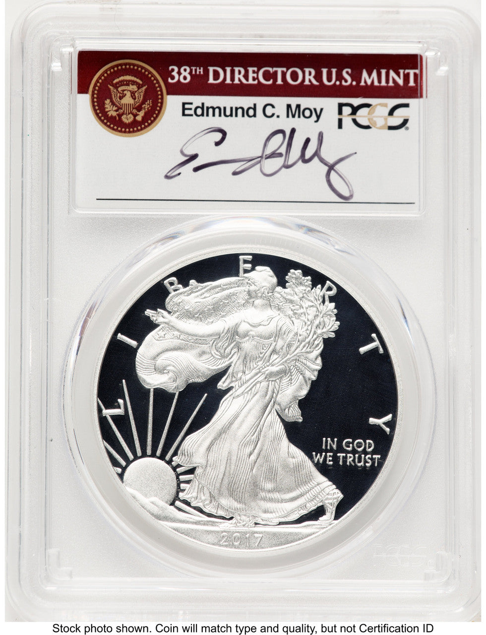 2017-W Proof Silver Eagle 1 oz FS PCGS PR70 Ed Moy